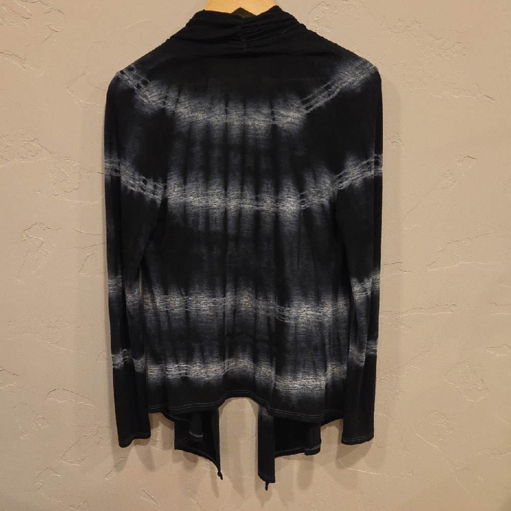 Daytrip Womens Black and White Tie-Dye Sweater/cardigan Size Large - Picture 5 of 5